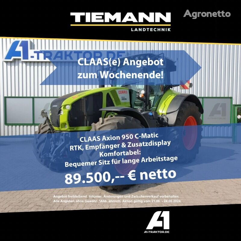 трактор колесный Claas AXION 950 CMARTIC RTK