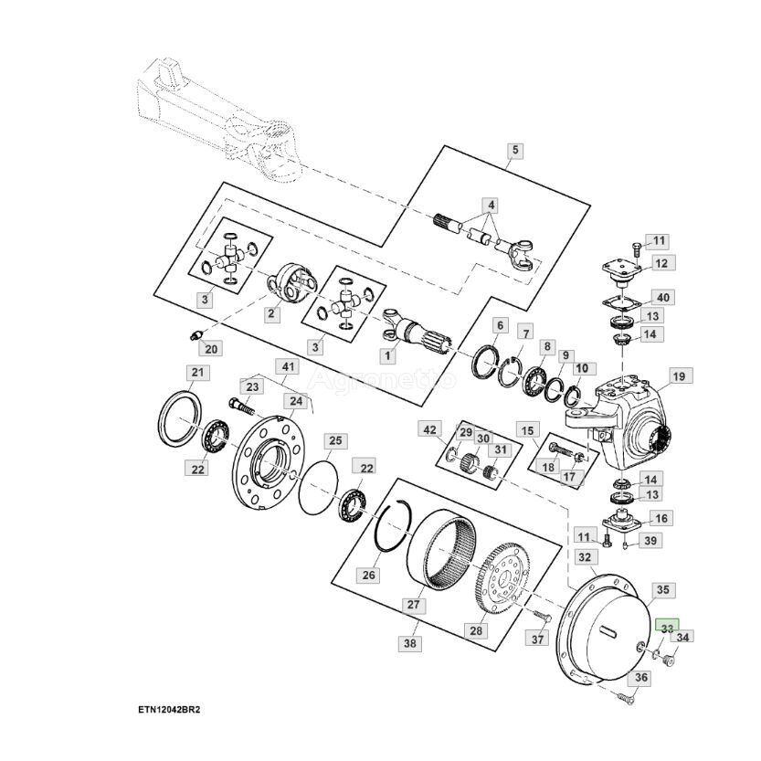 диск L157598 для трактора колесного John Deere