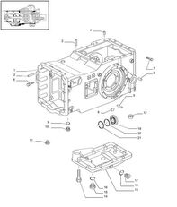 корпус КПП 87574045 для трактора колесного New Holland T6010 T6090 T6070